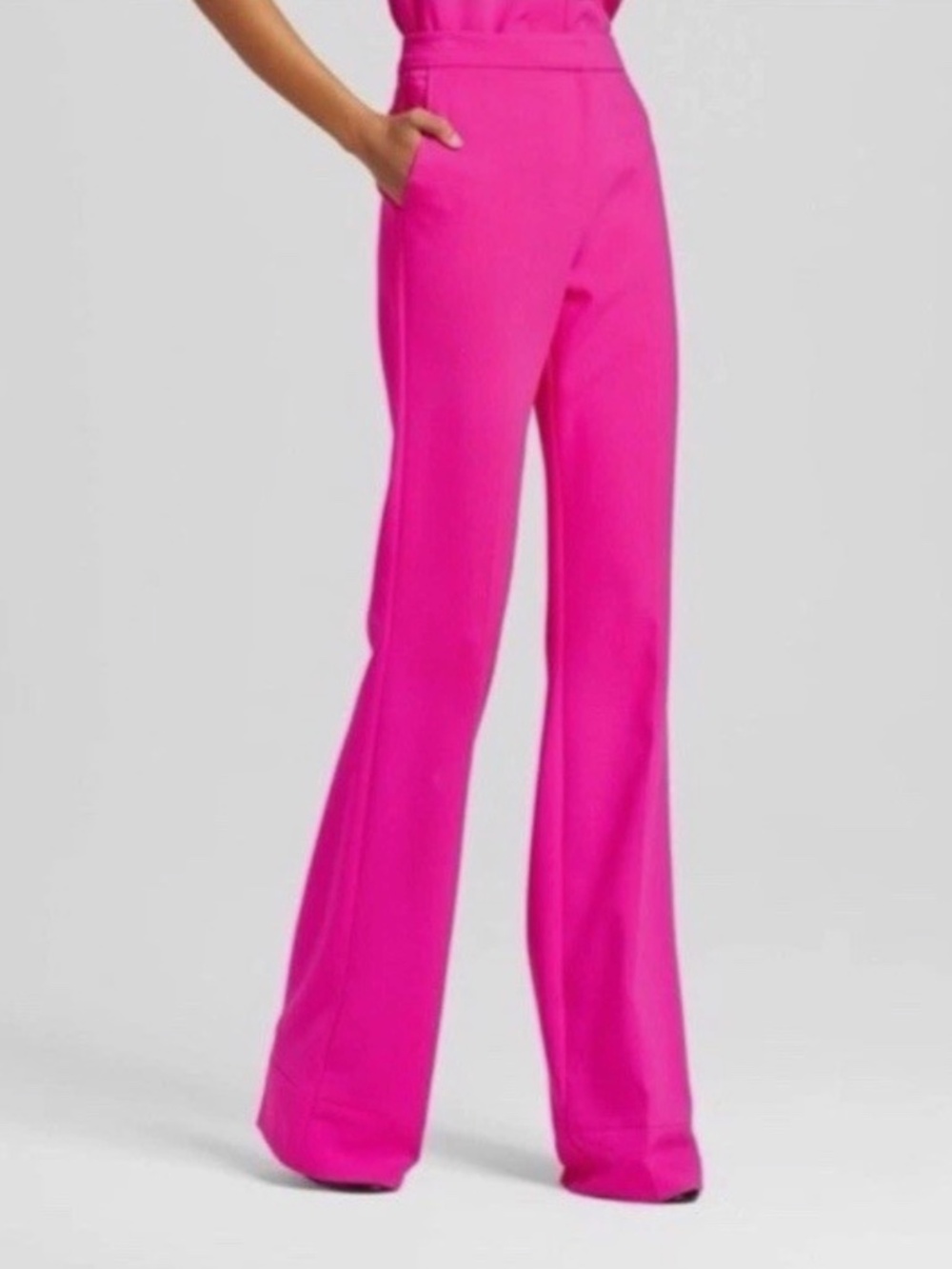 Victoria Beckham for Target Fuchsia Wide Leg Trousers